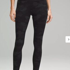 Lululemon Wunder Train High-rise  25” heritage camo black  Size 4